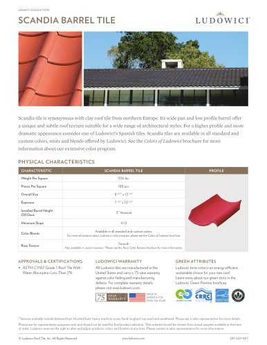 Scandia Clay Roof Tile