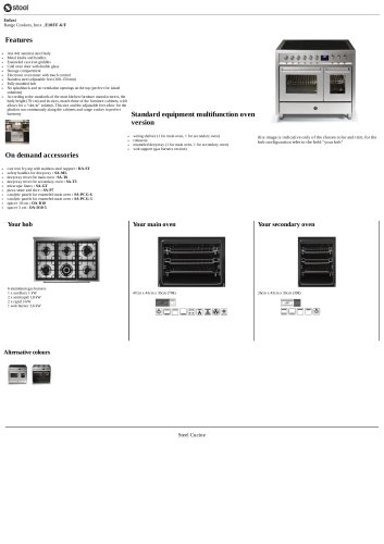 Enfasi Range Cookers, Inox , E10FF-6/F