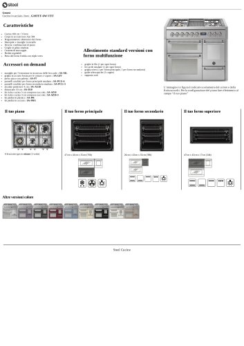 Genesi Cucine in acciaio, Inox , G10FFF-6W/ FFF