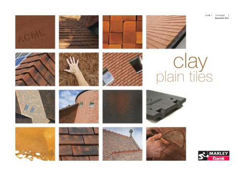 Clay plain tiles