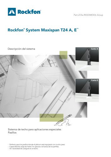 Rockfon® System Maxispan T24 A, E™