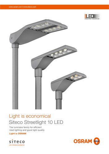 Light is economical Siteco Streetlight 10 LED