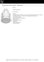 Showerhead Techno Head 65 - 3S Massage