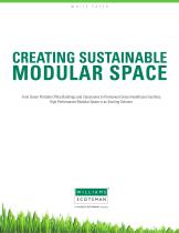 CREATING SUSTAINABLE MODULAR SPACE