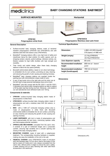 BABY CHANGING STATIONS BABYMEDI