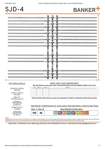 SJD-4 Architectural Wire Mesh