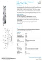 High-security lock with external control 509X102PZ