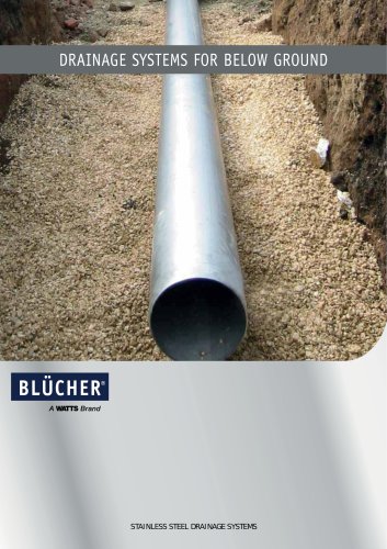 DRAINAGE SYSTEMS FOR BELOW GROUND