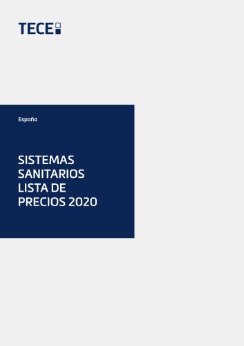 SISTEMAS SANITARIOS LISTA DE PRECIOS 2020