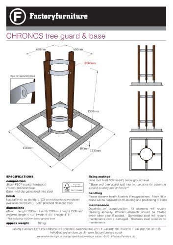 CHRONOS tree guard & base