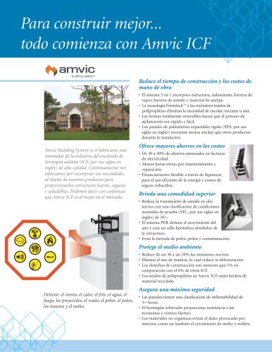  Para construir mejor...  todo comienza con Amvic ICF