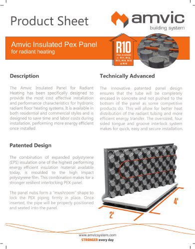 Insulated PEX Panel