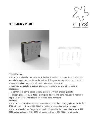 CESTINO/BIN PLANE