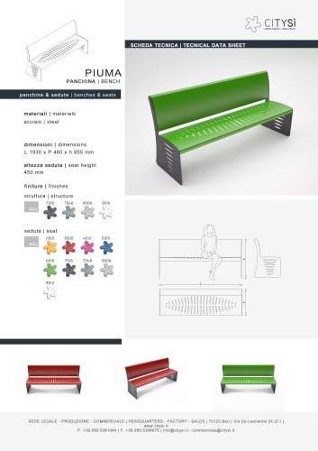 PIUMA BENCH