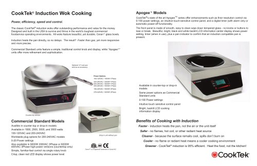 CookTek® Induction Wok Cooking