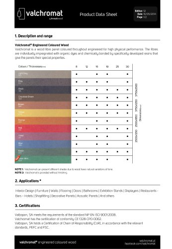 Product Data Sheet