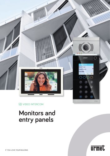 Monitors and entry panels Video intercom