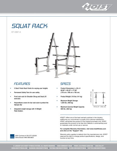 CF-3367 Squat Rack