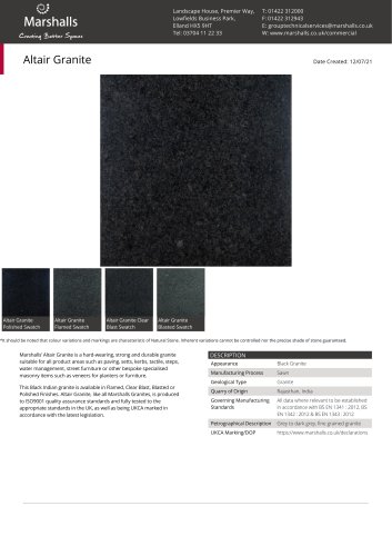 Altair_Granite_datasheet