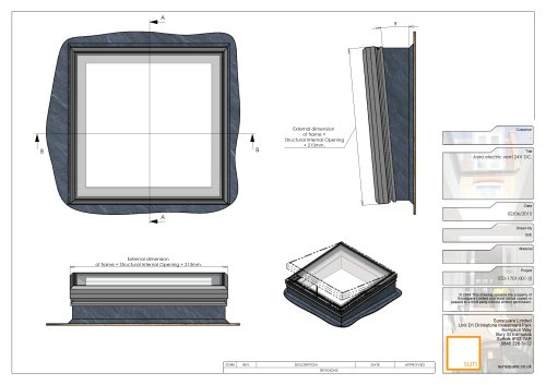 AERO ELEC VENT Frame Upstand Section