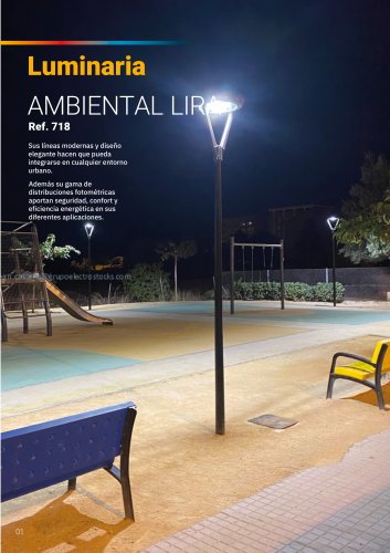 Luminaria AMBIENTAL LIRA Ref. 718