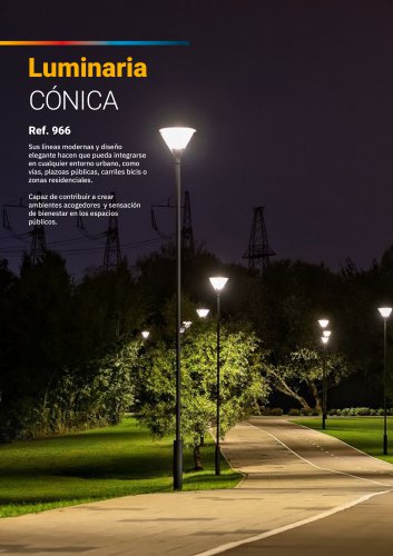 Luminaria CÓNICA Ref. 966
