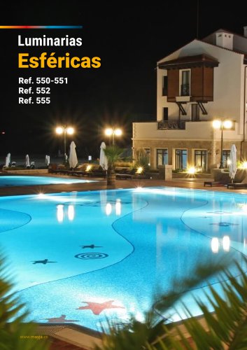Luminarias Esféricas Refs. 550 y 551