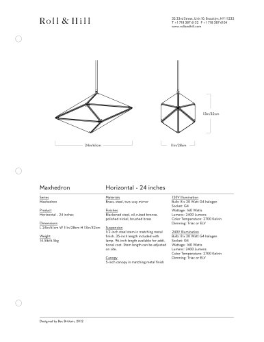 Maxhedron Horizontal - 24 inches