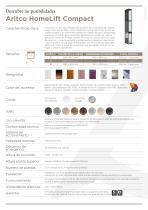 Aritco HomeLift Compact - Datasheet Spanish - 2