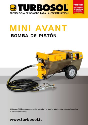 MINI AVANT BOMBA DE PISTÓN