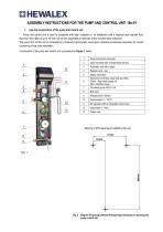 ASSEMBLY INSTRUCTIONS FOR THE PUMP AND CONTROL UNIT 18e-01