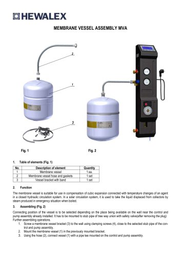 HEWALEX MEMBRANE VESSEL ASSEMBLY MVA