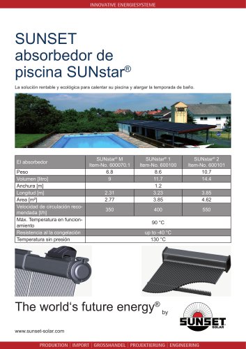 Data sheet SUNstar