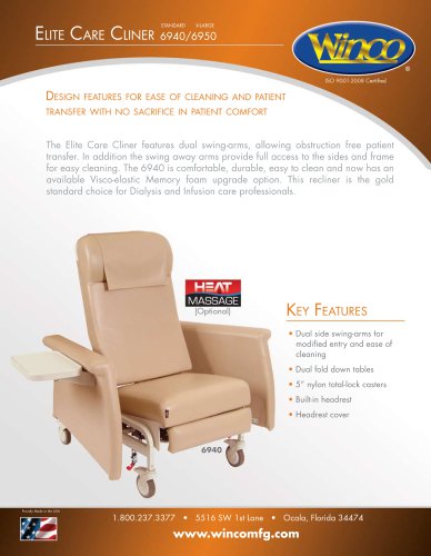 6940 - Swing Away Arm CareCliner