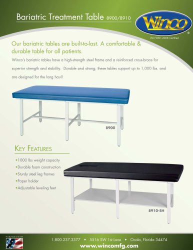 8910 - Bariatric Treatment Table