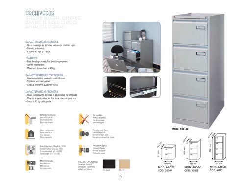 OFFICE AND INDUSTRIAL CUPBOARDS ARC-4C