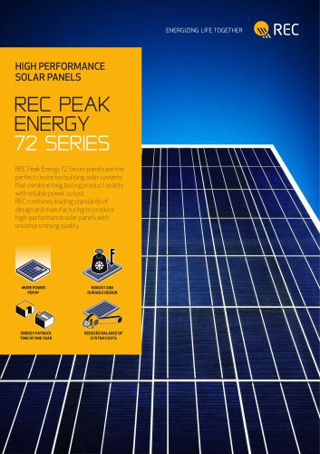 REC Peak Energy 72 SERIES