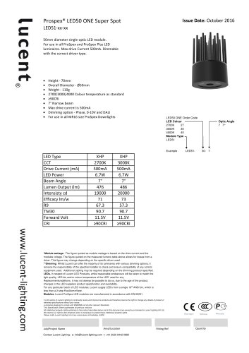 Lucent LED50 ONE Super Spot Module