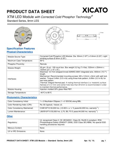 Xicato XTM 9mm LED Module