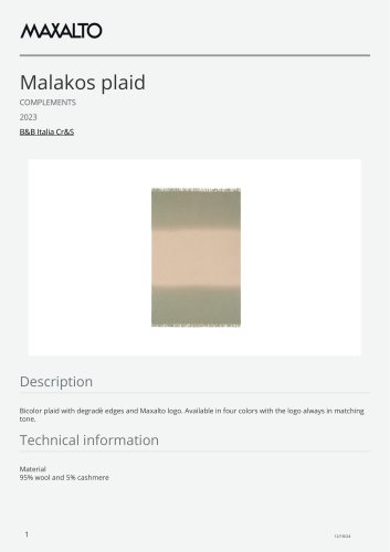 Malakos plaid