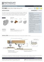 PC-SM2 Surface Mount Male Adhesive Fix