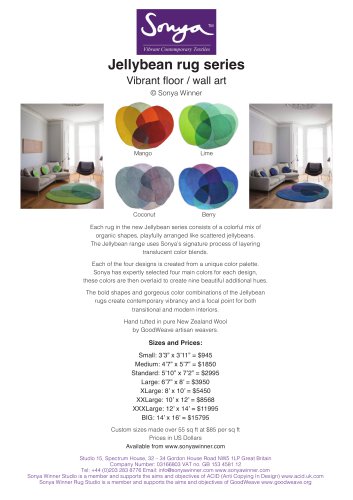 Jellybean rug series