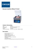 Vacuum machine Metos T2 4m3
