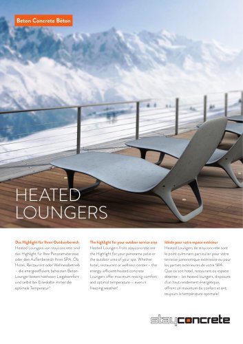 Lounger with heating