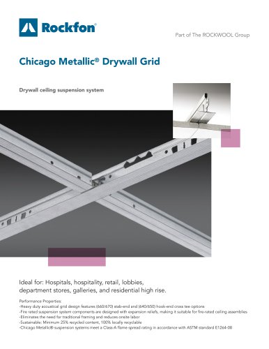 Chicago Metallic® Drywall Grid