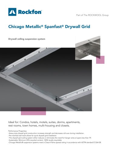 Chicago Metallic® Spanfast® Drywall Grid