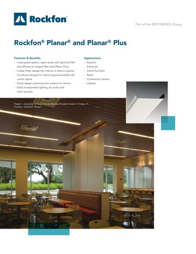 Rockfon® Planar® and Planar® Plus