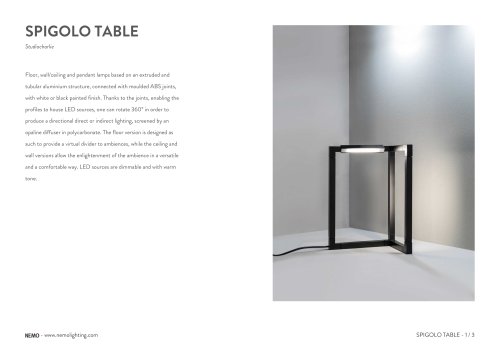 SPIGOLO TABLE