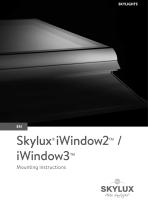 Skylux® iWindow2TM / iWindow3TM Mounting instructions