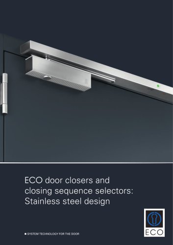 ECO door closers and closing sequence selectors